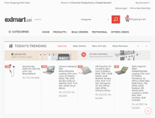 Tablet Screenshot of exlmart.com